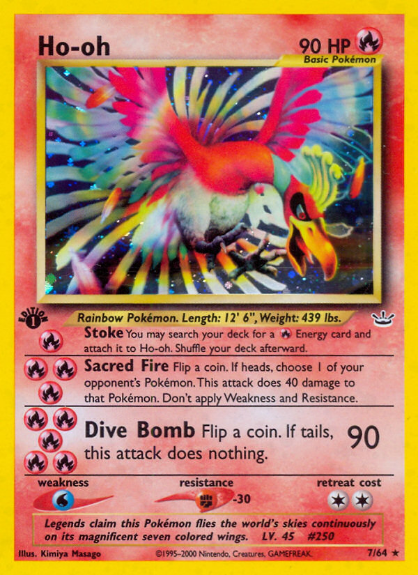 Ho-oh (7/64) [Neo Revelation 1st Edition] | Sanctuary Gaming