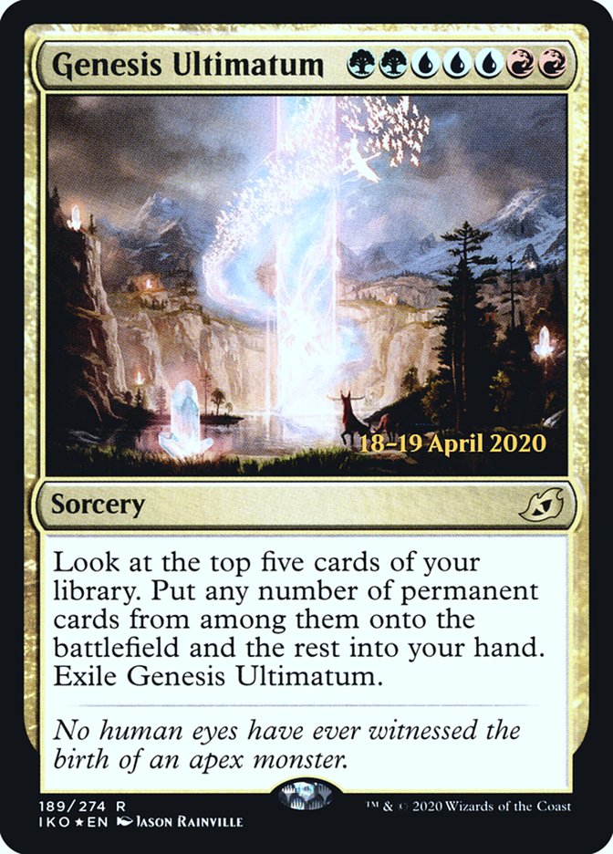 Genesis Ultimatum  [Ikoria: Lair of Behemoths Prerelease Promos] | Sanctuary Gaming