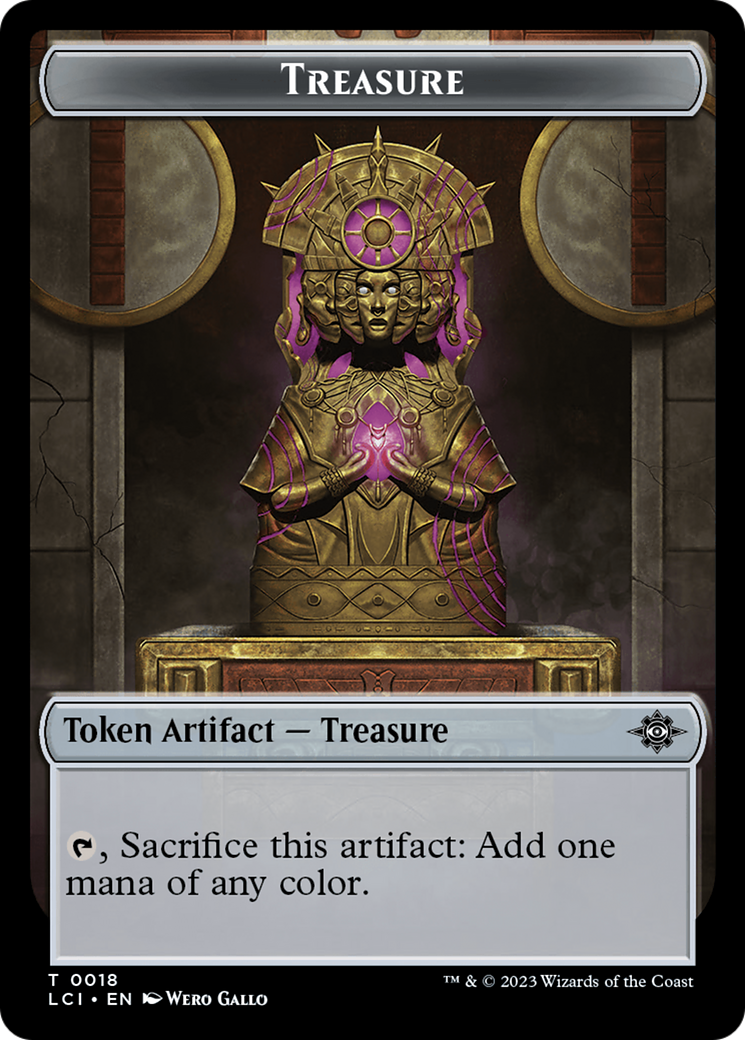 Treasure (0018) // Merfolk Double-Sided Token [The Lost Caverns of Ixalan Tokens] | Sanctuary Gaming