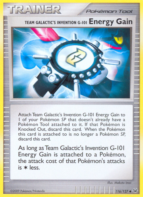 Team Galactic's Invention G-101 Energy Gain (116/127) [Platinum: Base Set] | Sanctuary Gaming