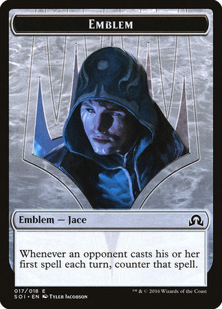 Emblem - Jace, Unraveler of Secrets [Shadows over Innistrad Tokens] | Sanctuary Gaming