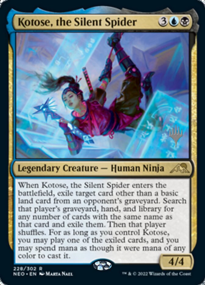 Kotose, the Silent Spider (Promo Pack) [Kamigawa: Neon Dynasty Promos] | Sanctuary Gaming