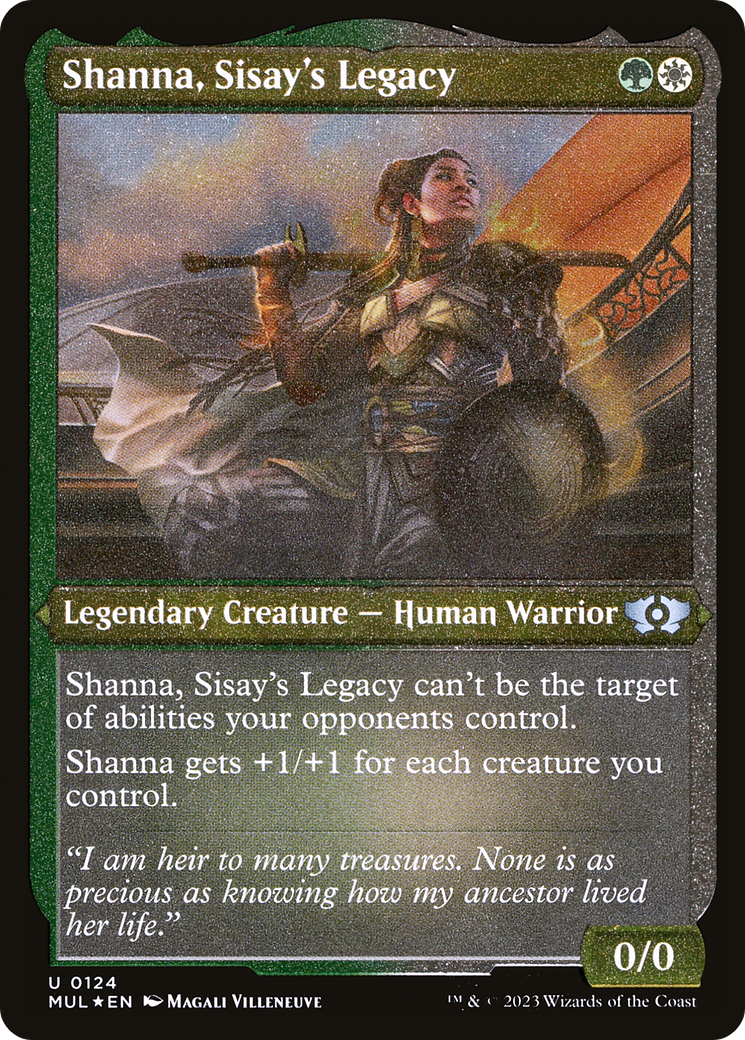 Shanna, Sisay's Legacy (Foil Etched) [Multiverse Legends] | Sanctuary Gaming