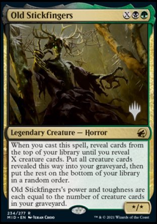 Old Stickfingers (Promo Pack) [Innistrad: Midnight Hunt Promos] | Sanctuary Gaming