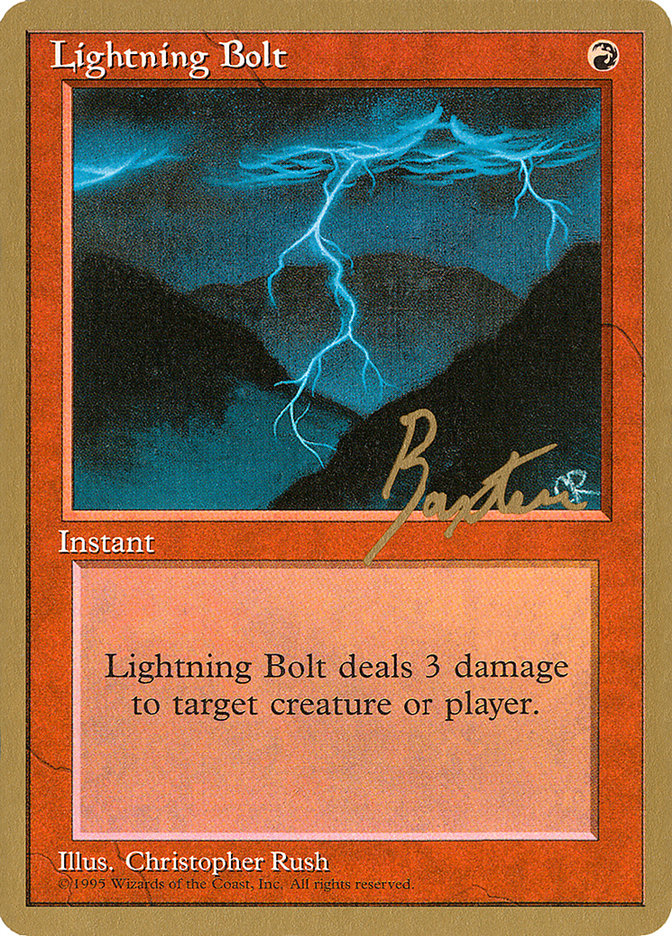 Lightning Bolt (George Baxter) [Pro Tour Collector Set] | Sanctuary Gaming