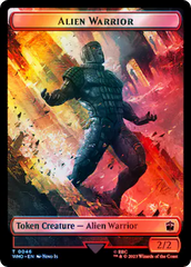 Dalek // Alien Warrior Double-Sided Token (Surge Foil) [Doctor Who Tokens] | Sanctuary Gaming
