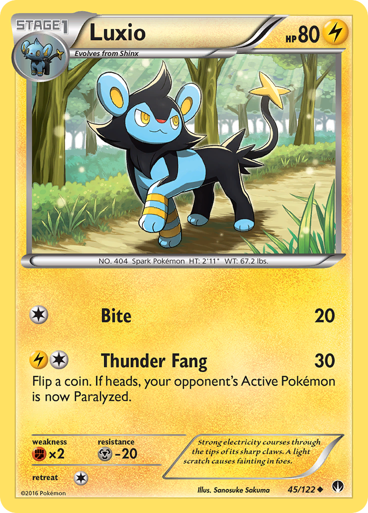 Luxio (45/122) [XY: BREAKpoint] | Sanctuary Gaming