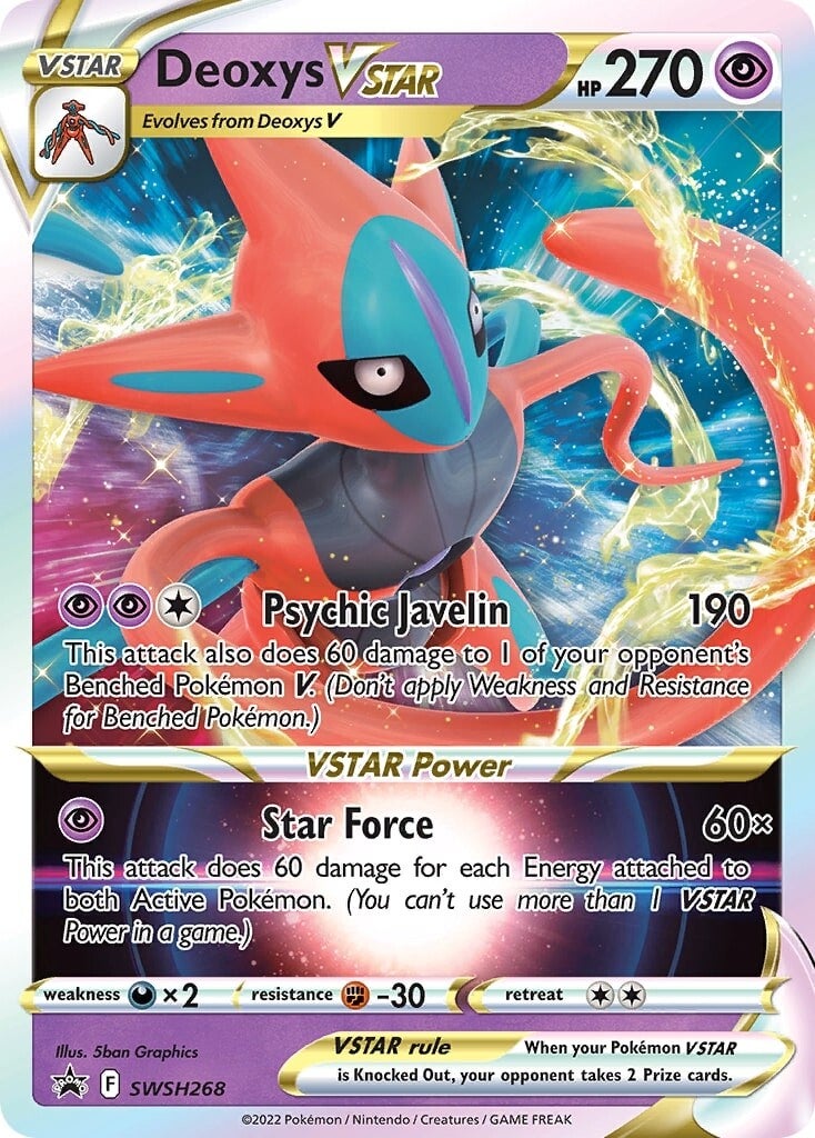 Deoxys VSTAR (SWSH268) [Sword & Shield: Black Star Promos] | Sanctuary Gaming