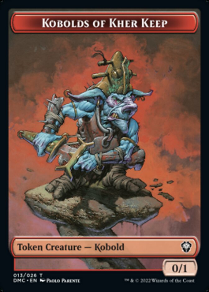 Saproling // Kobolds of Kher Keep Double-sided Token [Dominaria United Tokens] | Sanctuary Gaming