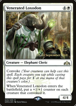 Venerated Loxodon [Guilds of Ravnica Promos] | Sanctuary Gaming