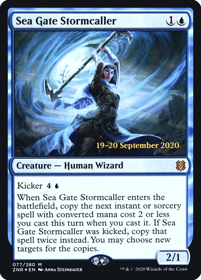 Sea Gate Stormcaller  [Zendikar Rising Prerelease Promos] | Sanctuary Gaming