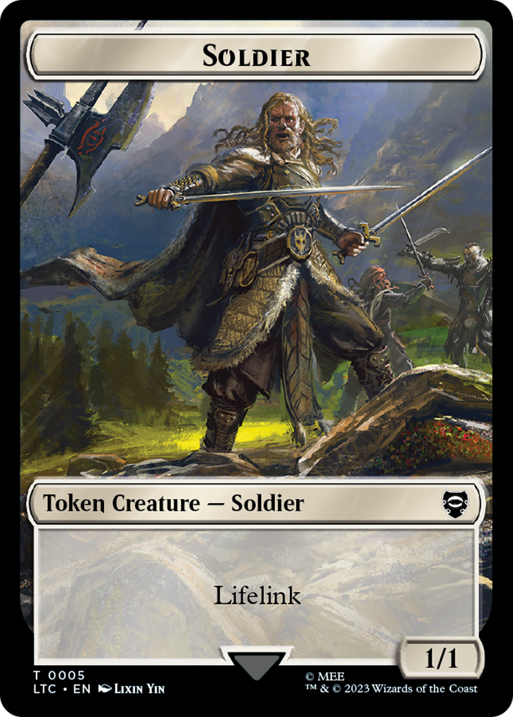 Soldier // Food Token [The Lord of the Rings: Tales of Middle-Earth Commander Tokens] | Sanctuary Gaming