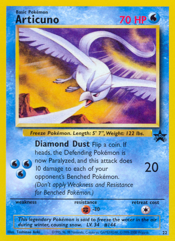 Articuno (22) [Wizards of the Coast: Black Star Promos] | Sanctuary Gaming