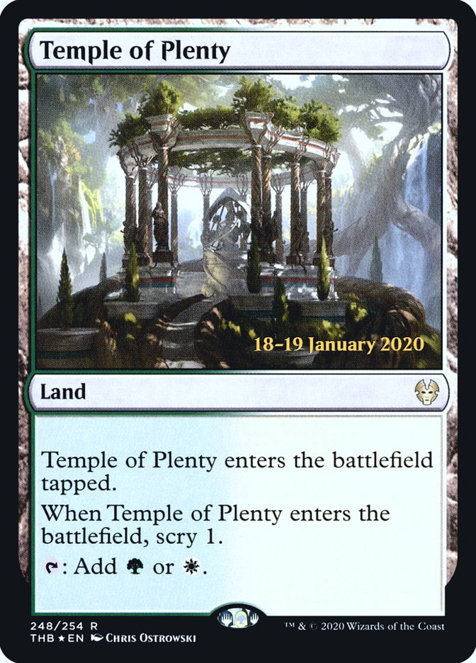 Temple of Plenty [Theros Beyond Death Prerelease Promos] | Sanctuary Gaming