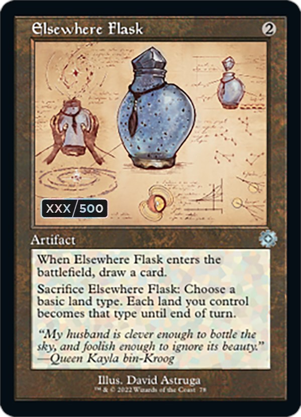 Elsewhere Flask (Retro Schematic) (Serial Numbered) [The Brothers' War Retro Artifacts] | Sanctuary Gaming