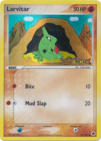 Larvitar (51/101) (Stamped) [EX: Dragon Frontiers] | Sanctuary Gaming