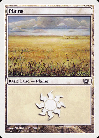 Plains (332) [Eighth Edition] | Sanctuary Gaming
