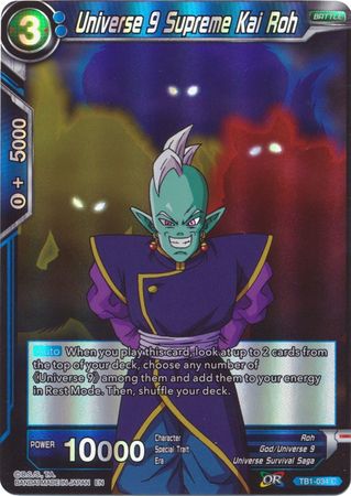 Universe 9 Supreme Kai Roh (Reprint) (TB1-034) [Battle Evolution Booster] | Sanctuary Gaming