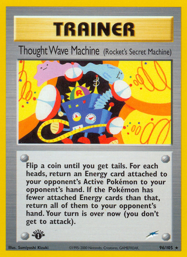Thought Wave Machine (96/105) (Rocket's Secret Machine) [Neo Destiny 1st Edition] | Sanctuary Gaming