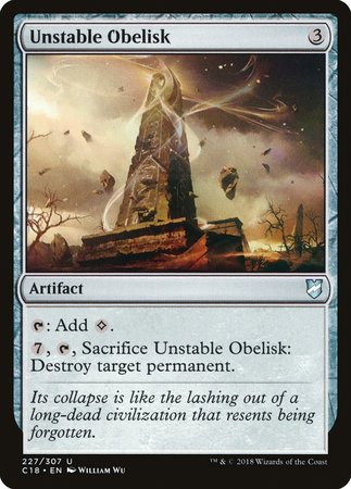 Unstable Obelisk [Commander 2018] | Sanctuary Gaming