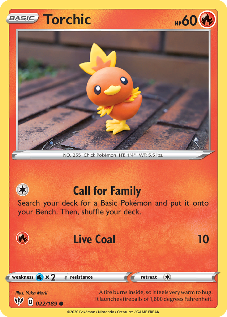 Torchic (022/189) [Sword & Shield: Darkness Ablaze] | Sanctuary Gaming