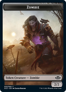 Snake // Zombie Double-sided Token [Commander Collection: Black Tokens] | Sanctuary Gaming