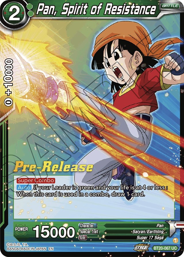 Pan, Spirit of Resistance (BT20-067) [Power Absorbed Prerelease Promos] | Sanctuary Gaming