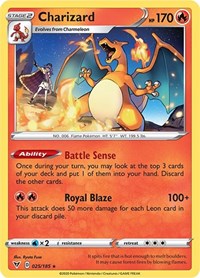 Charizard (025/185) (Cracked Ice Holo) (Theme Deck Exclusive) [Sword & Shield: Vivid Voltage] | Sanctuary Gaming