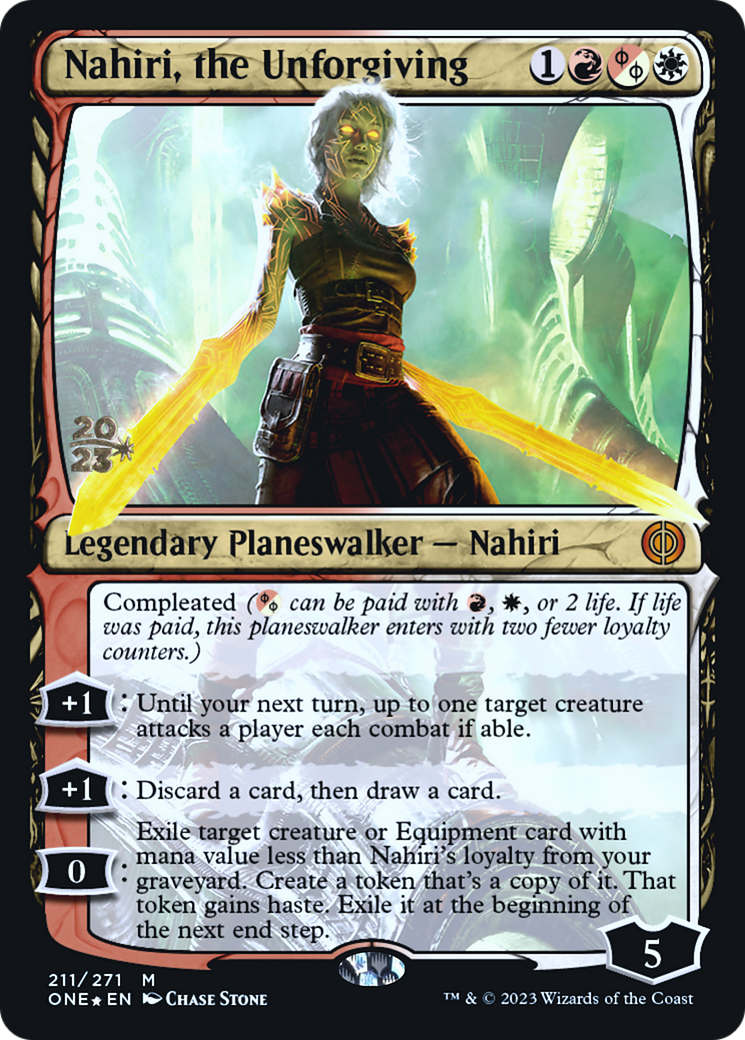 Nahiri, the Unforgiving [Phyrexia: All Will Be One Prerelease Promos] | Sanctuary Gaming