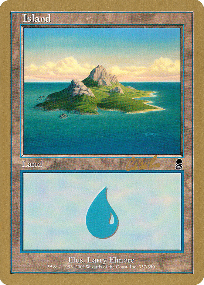 Island (cr337a) (Carlos Romao) [World Championship Decks 2002] | Sanctuary Gaming