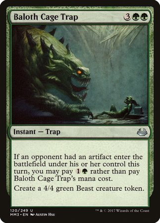Baloth Cage Trap [Modern Masters 2017] | Sanctuary Gaming