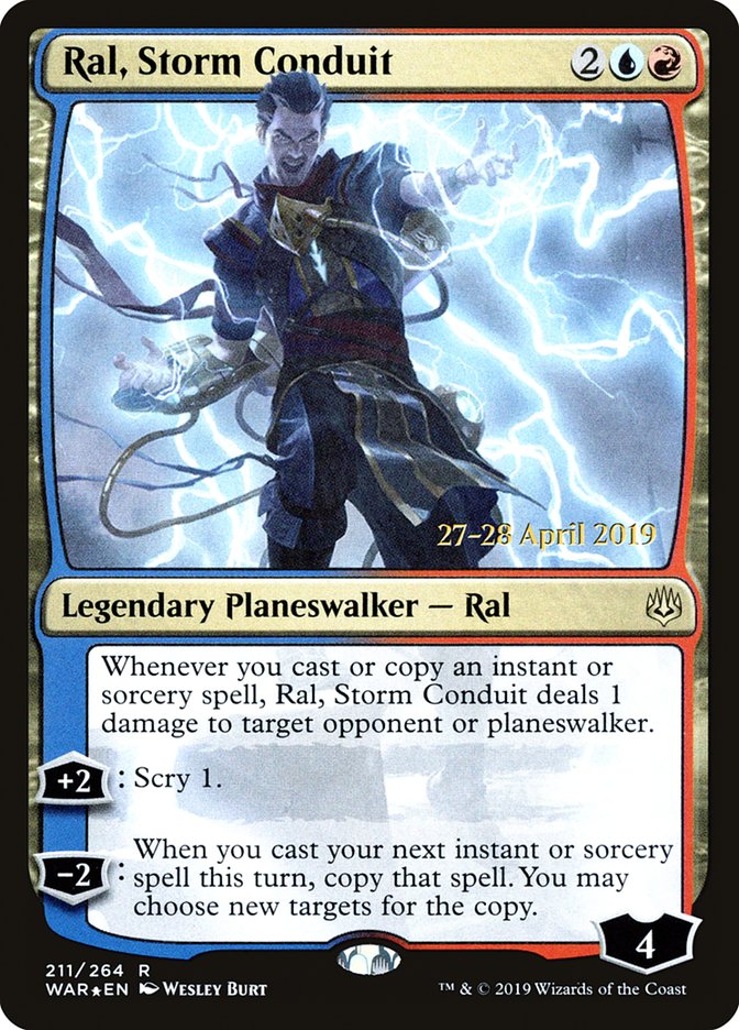 Ral, Storm Conduit  [War of the Spark Prerelease Promos] | Sanctuary Gaming