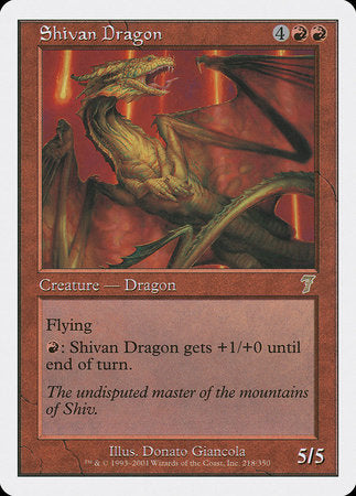 Shivan Dragon [Seventh Edition] | Sanctuary Gaming