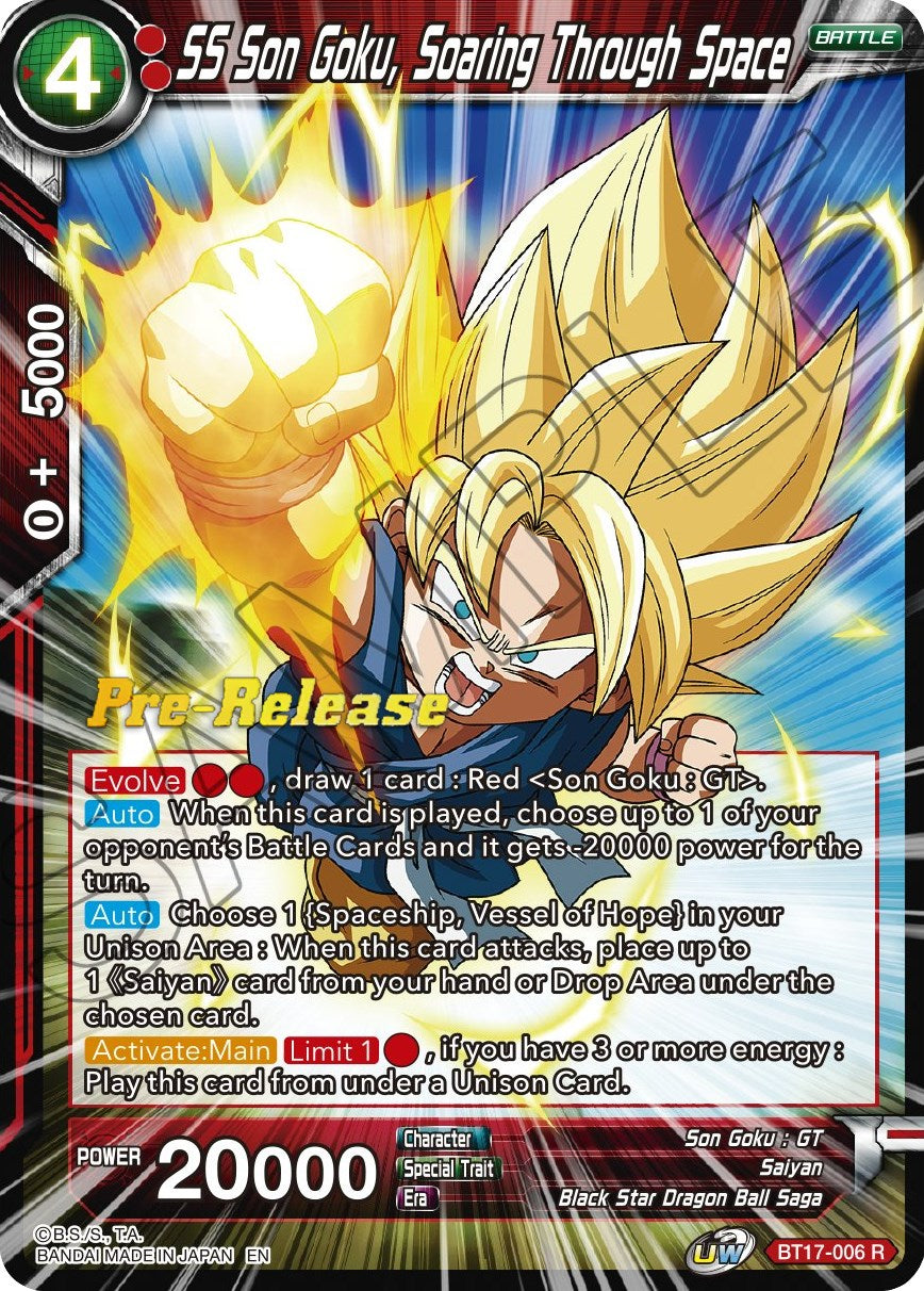 SS Son Goku, Soaring Through Space (BT17-006) [Ultimate Squad Prerelease Promos] | Sanctuary Gaming