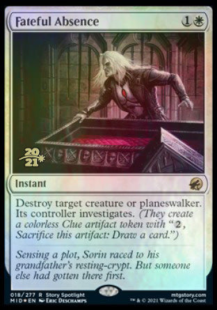 Fateful Absence [Innistrad: Midnight Hunt Prerelease Promos] | Sanctuary Gaming