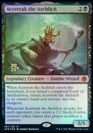 Acererak the Archlich [Dungeons & Dragons: Adventures in the Forgotten Realms Prerelease Promos] | Sanctuary Gaming