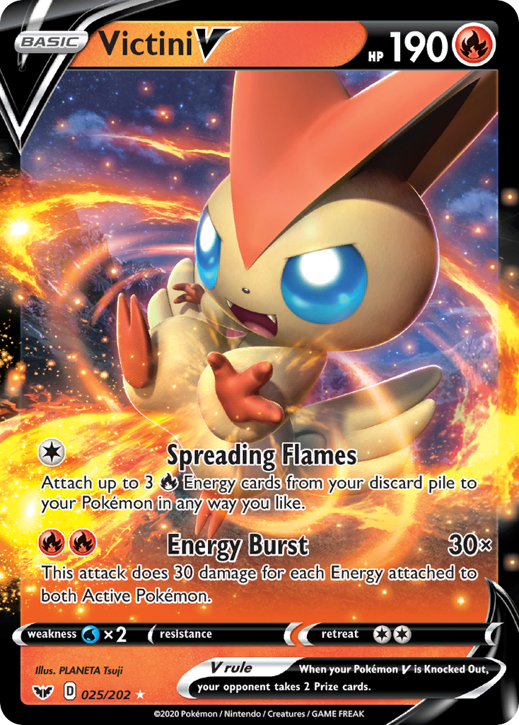 Victini V (025/202) [Sword & Shield: Base Set] | Sanctuary Gaming