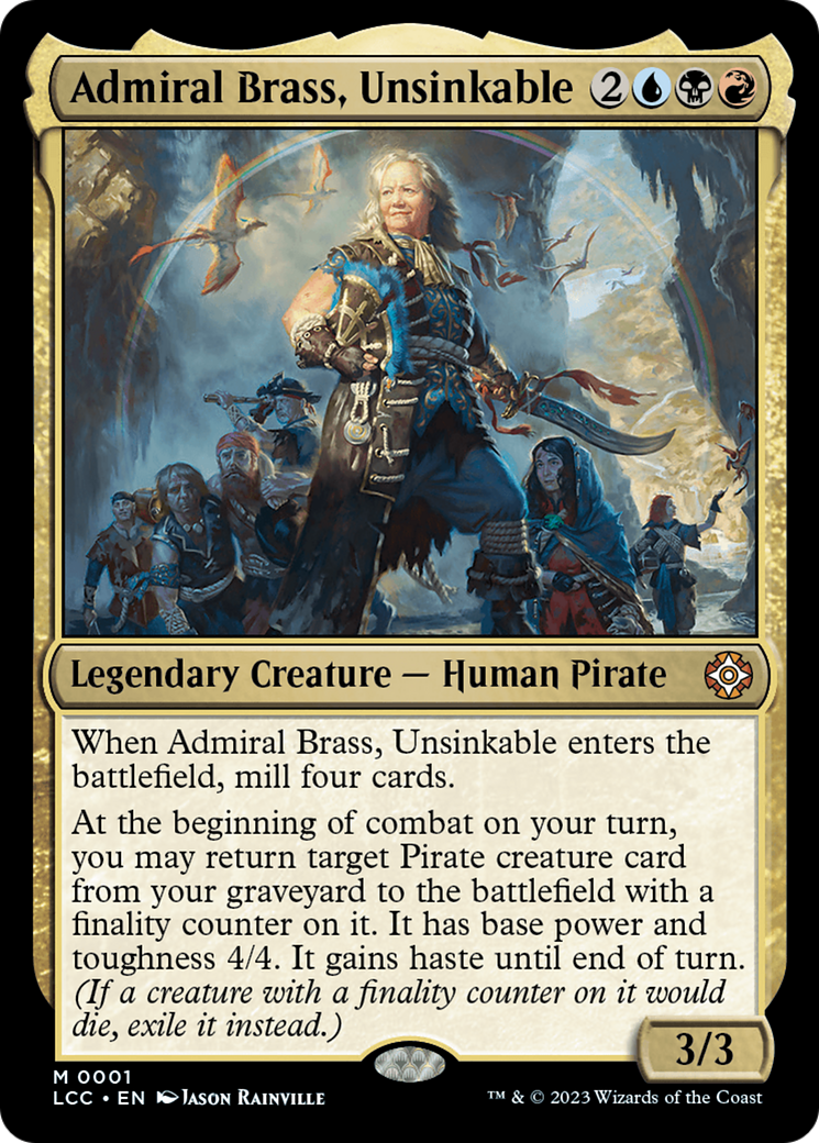 Admiral Brass, Unsinkable (Display Commander) [The Lost Caverns of Ixalan Commander] | Sanctuary Gaming