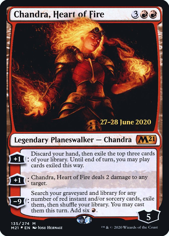 Chandra, Heart of Fire  [Core Set 2021 Prerelease Promos] | Sanctuary Gaming