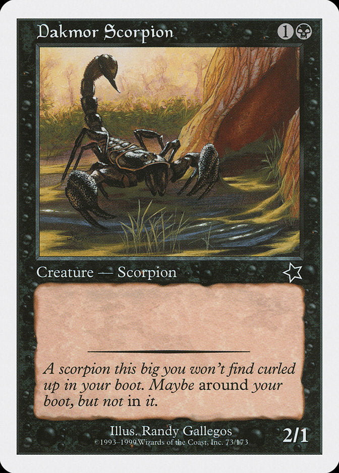 Dakmor Scorpion [Starter 1999] | Sanctuary Gaming
