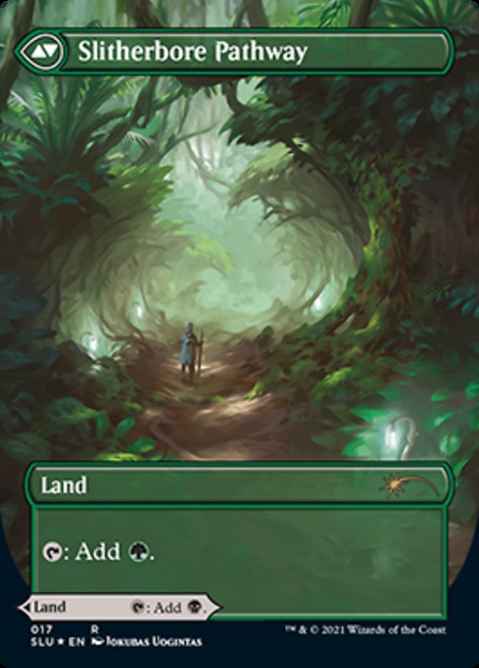 Darkbore Pathway // Slitherbore Pathway (Borderless) [Secret Lair: Ultimate Edition 2] | Sanctuary Gaming