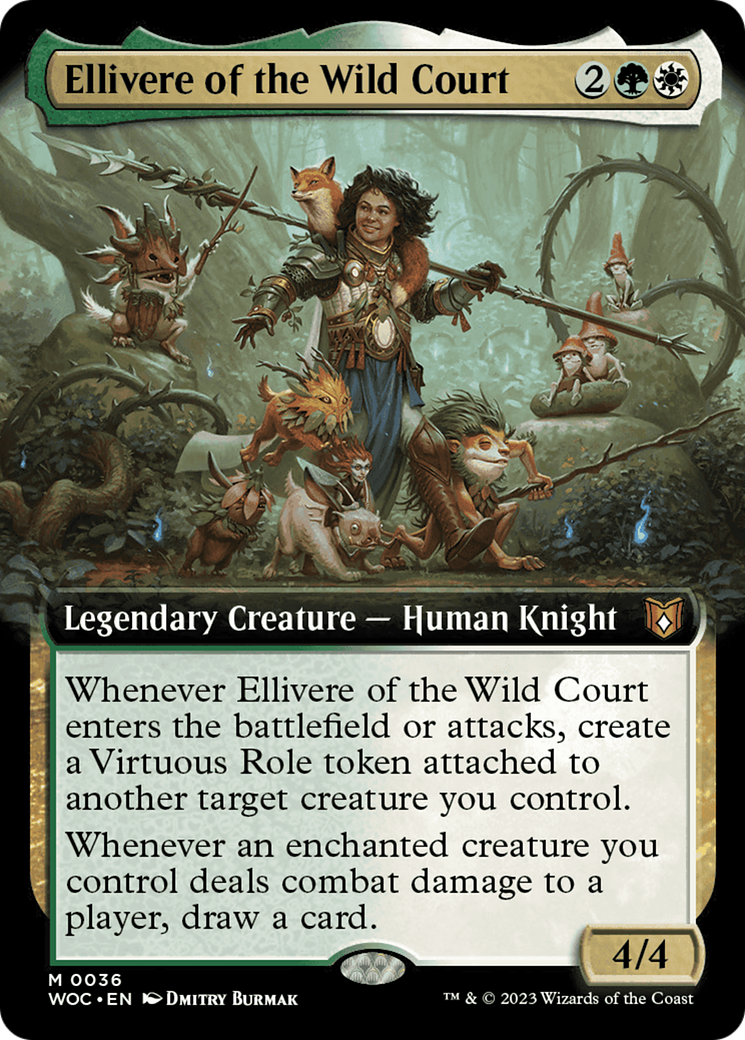 Ellivere of the Wild Court (Extended Art) [Wilds of Eldraine Commander] | Sanctuary Gaming