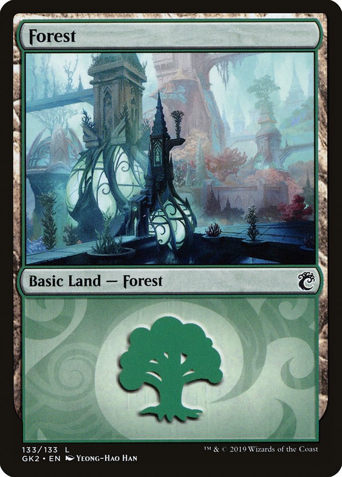 Forest (133) [Ravnica Allegiance Guild Kit] | Sanctuary Gaming