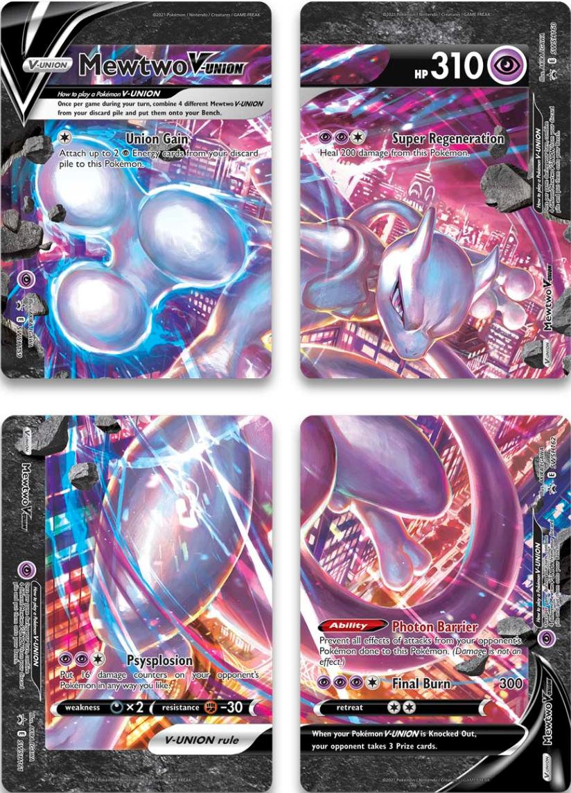 Mewtwo V-Union (Set of 4) [Sword & Shield: Black Star Promos] | Sanctuary Gaming