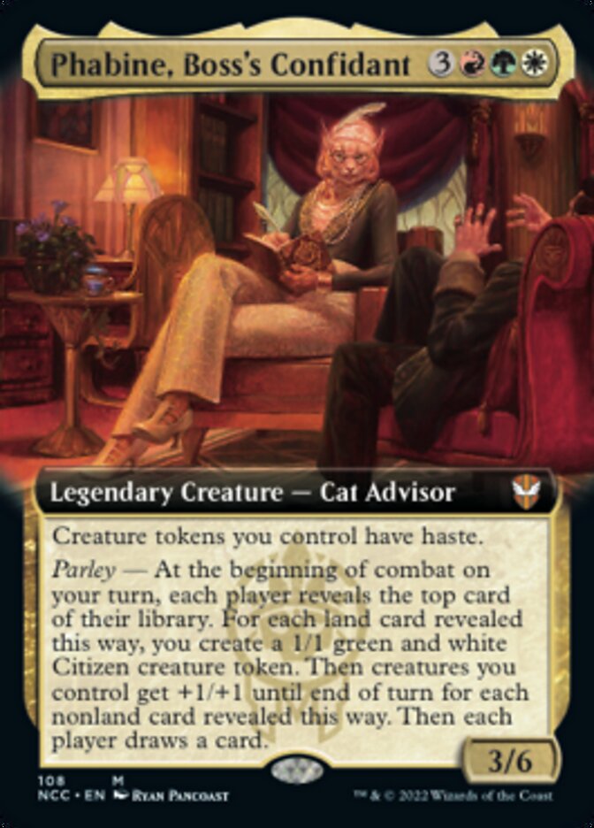 Phabine, Boss's Confidant (Extended Art) [Streets of New Capenna Commander] | Sanctuary Gaming
