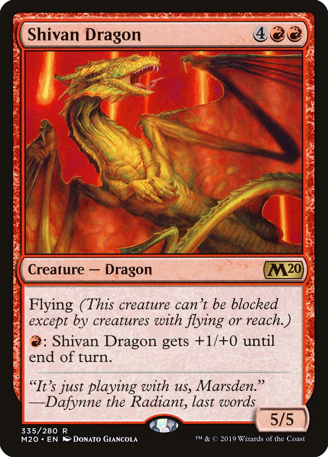 Shivan Dragon [Core Set 2020] | Sanctuary Gaming