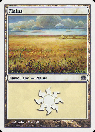 Plains (332) [Ninth Edition] | Sanctuary Gaming