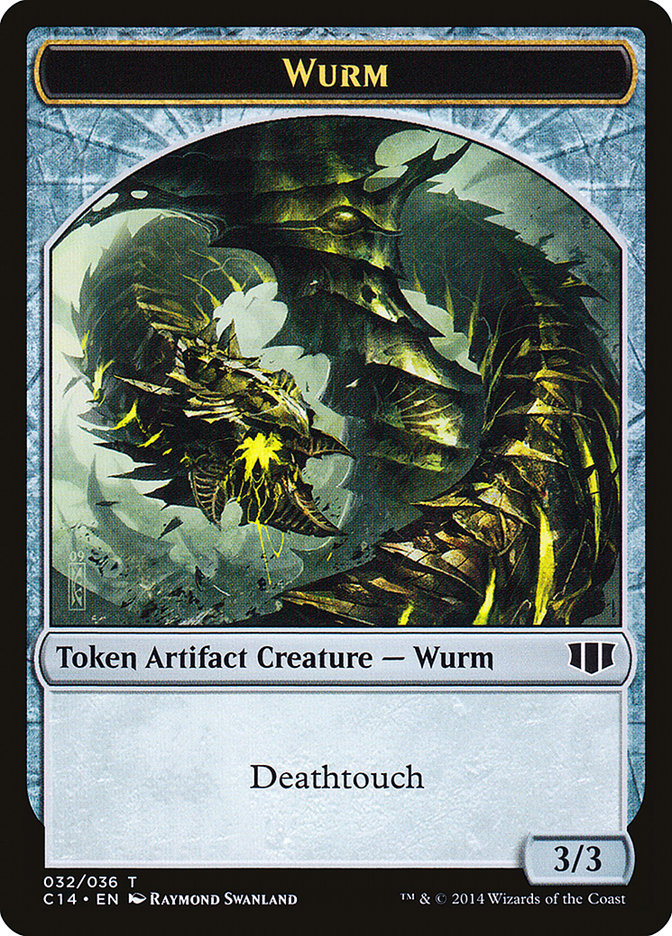 Wurm (032/036) // Goat Double-sided Token [Commander 2014 Tokens] | Sanctuary Gaming