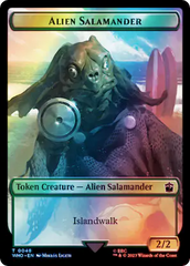 Horse // Alien Salamander Double-Sided Token (Surge Foil) [Doctor Who Tokens] | Sanctuary Gaming
