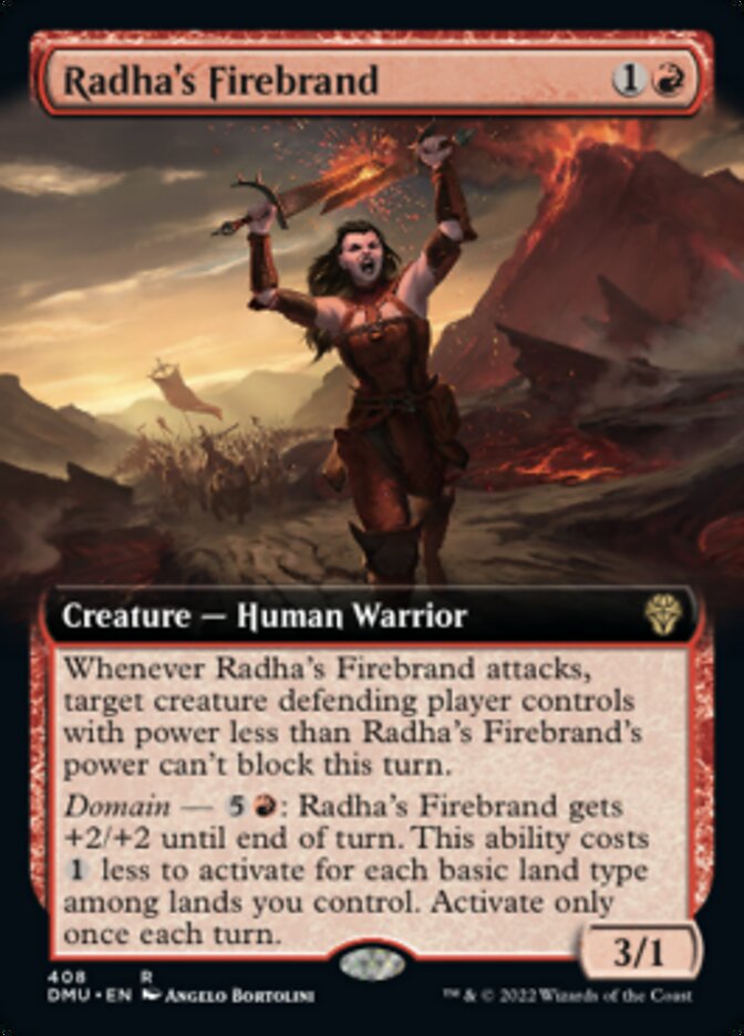 Radha's Firebrand (Extended Art) [Dominaria United] | Sanctuary Gaming